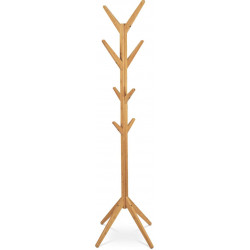 Věšák dřevěný stojanový, masiv bambus, přírodní odstín, výška 176 cm DR-N191 NAT