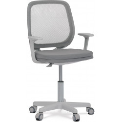 Kancelářská židle, šedá mesh, plastový kříž KA-W022 GREY