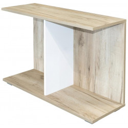 Konferenční stolek LAIT dub kraft šedý/bílá