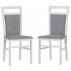 Čalouněná židle LUSIA 101 (2ks) bílá mat