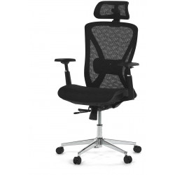 Židle kancelářská, černá MESH, plastový kříž KA-S258 BK