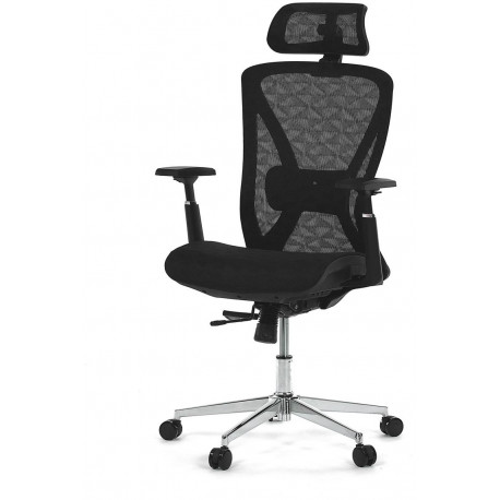 Židle kancelářská, černá MESH, plastový kříž KA-S258 BK