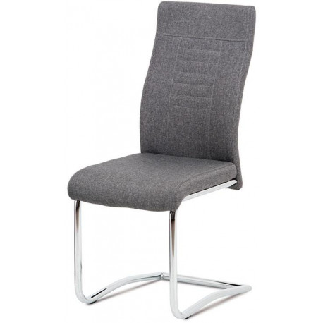 Jídelní židle šedá látka / chrom DCL-427 GREY2