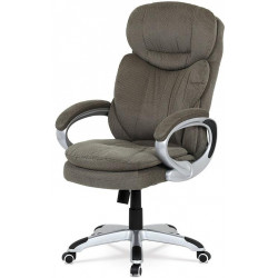 Kancelářská židle, houpací mech., šedá látka, plast. kříž KA-G198 GREY2