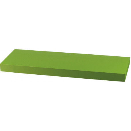 Polička nástěnná 60 cm, MDF, barva zelený mat, baleno v ochranné fólii P-001 GRN