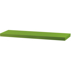 Polička nástěnná 80 cm, MDF, barva zelený mat, baleno v ochranné fólii P-005 GRN