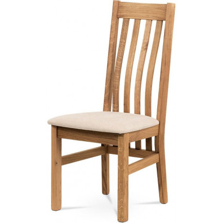 Jídelní židle, BEZ SEDÁKU, masiv dub, povrchová úprava tvrdovoskem C-2100 OAK