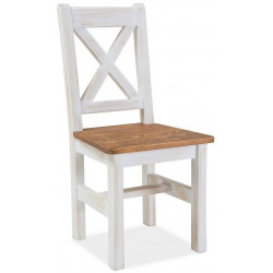 Židle Poprad borovice patina/hnědá